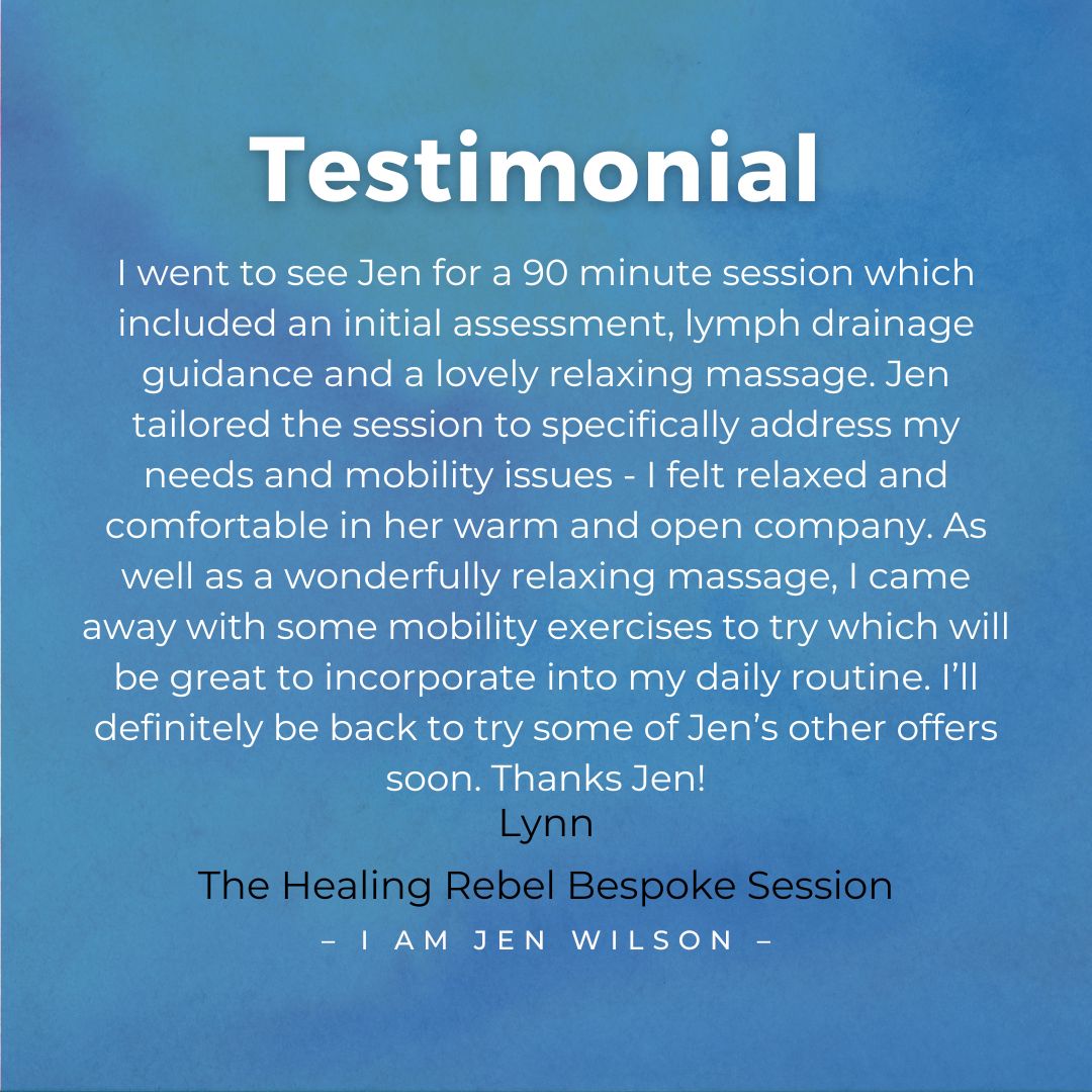 Lynn THR Bespoke Massage Testimonial