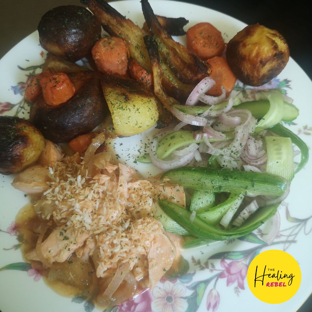 Thai Style Salmon With Veg -