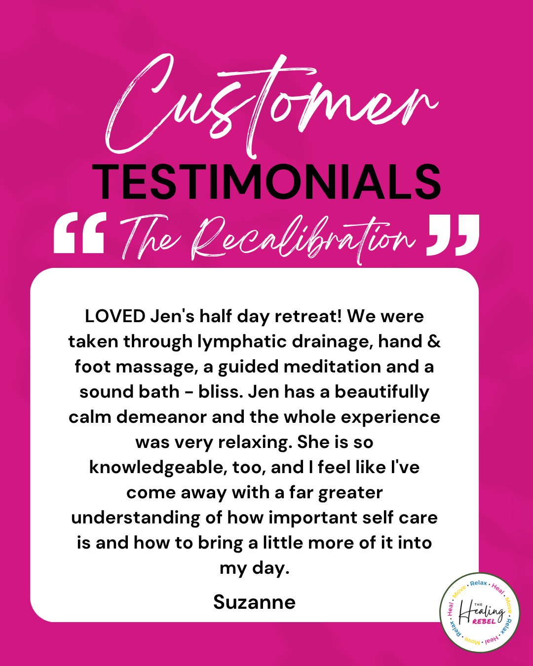 the recalibration - suzanne