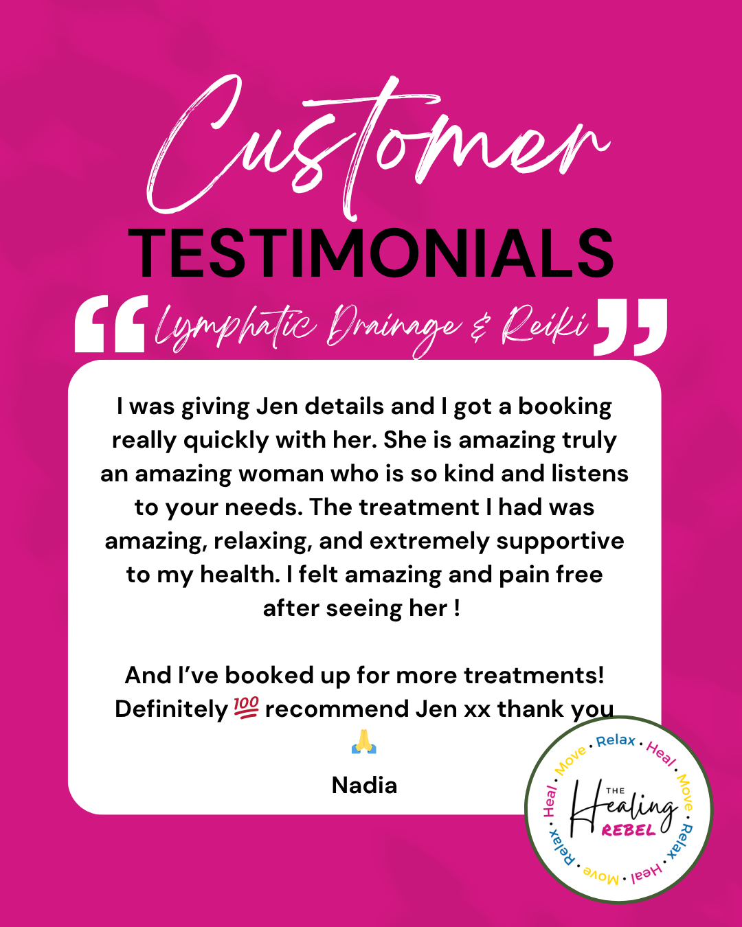 lymph & reiki - Nadia