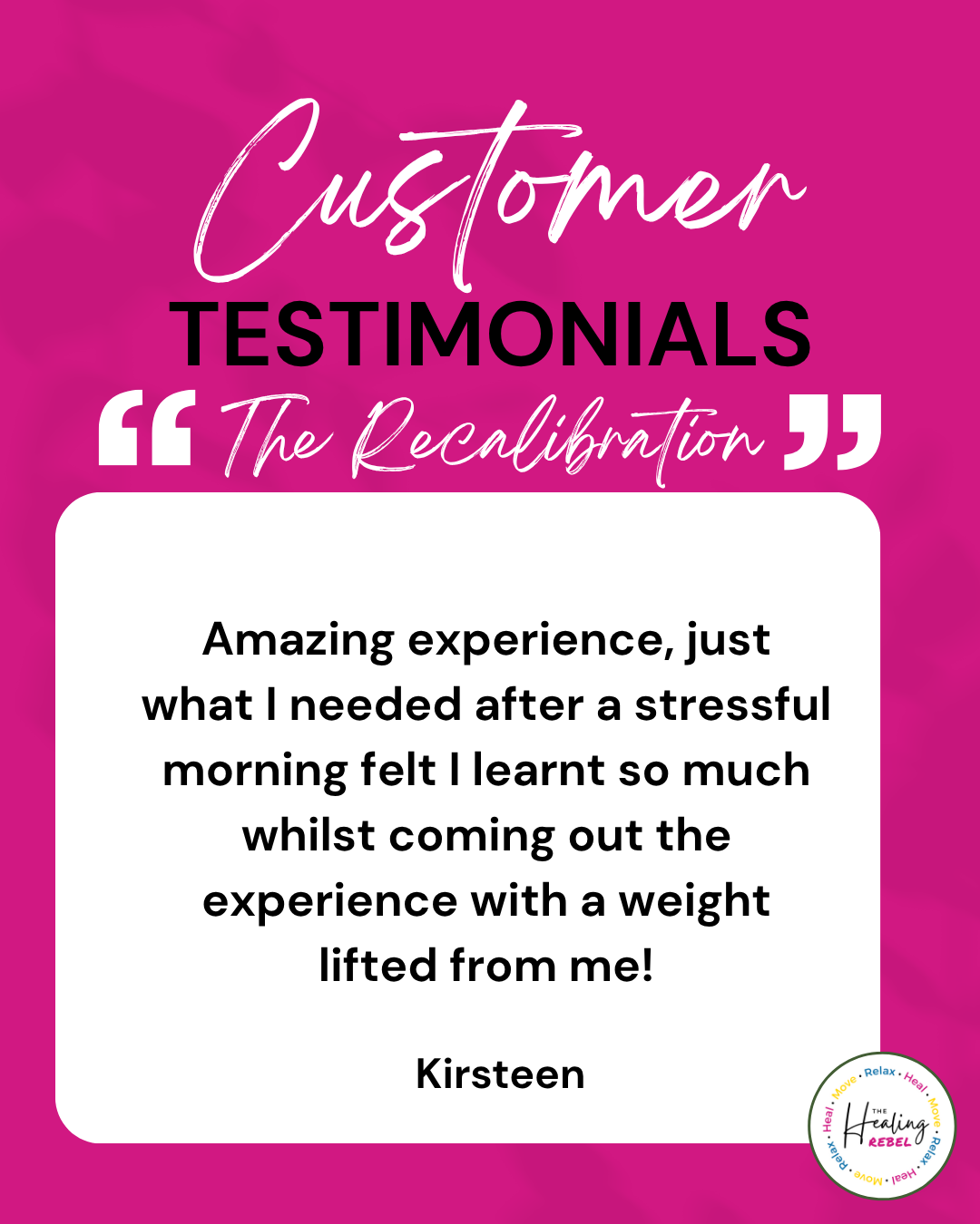 the recalibration - kirsteen