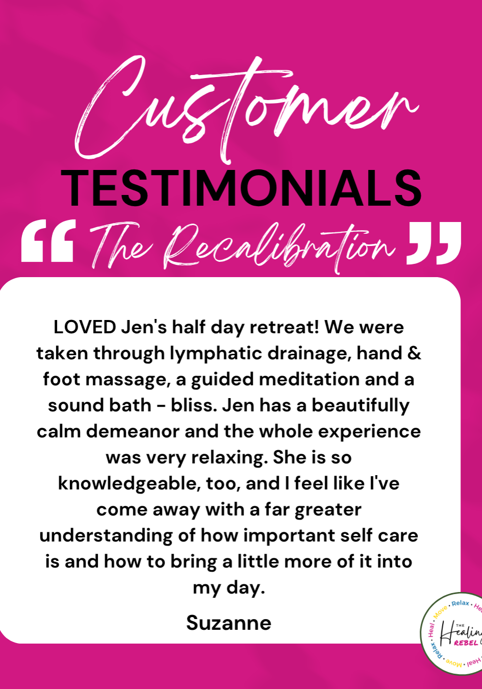 the recalibration - suzanne